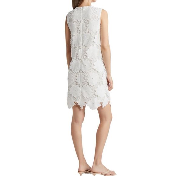 Sam Edelman Floral Eyelet Shift Dress - NWT Size 4 true to size- beautiful! - Picture 3 of 7